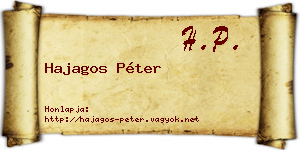 Hajagos Péter névjegykártya